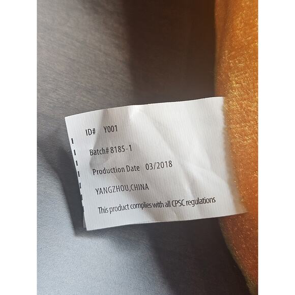 Kellytoy Beanpals Orange Jellyfish 11" Plush 2018 - Picture 4 of 4